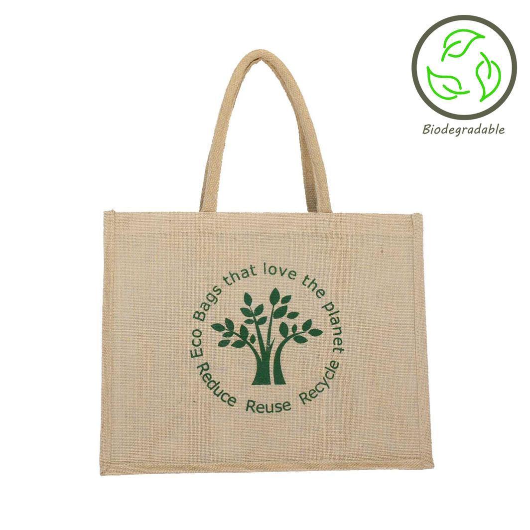 Jute Bag - Eco Tree Unlined - Tigerlily Gift Store