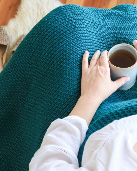 Jolie Peacock Throw
