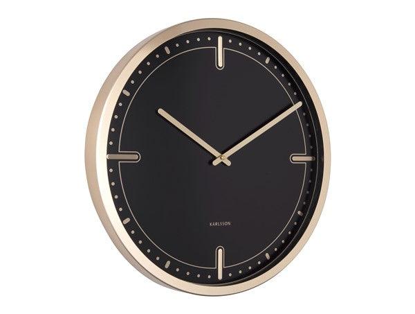 Karlsson Dots & Batons black Clock