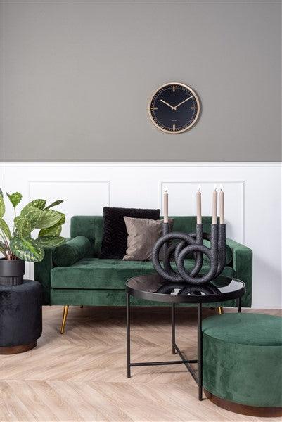 Karlsson Dots & Batons black Clock