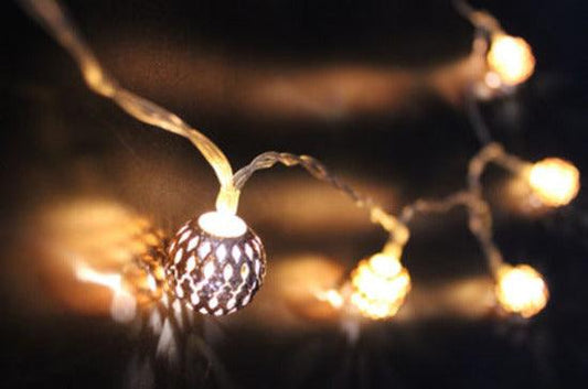 Decorative String Lights LED Novelty Balls Moroccan