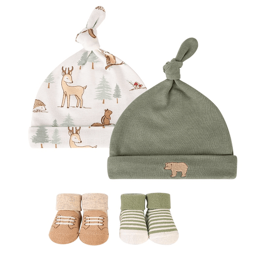 Beanie and Sock 4 Piece Set