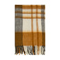 White/ Mustard Throw
