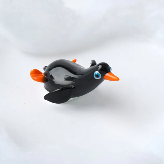 Glass Sliding Penguin