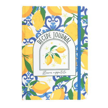 Lemon print Recipe journal