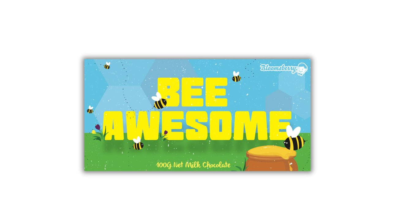 Bee Awesome Milk Chocolate 100g