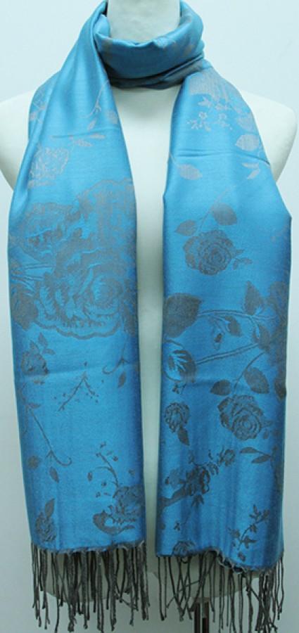 Blue Rose Scarf