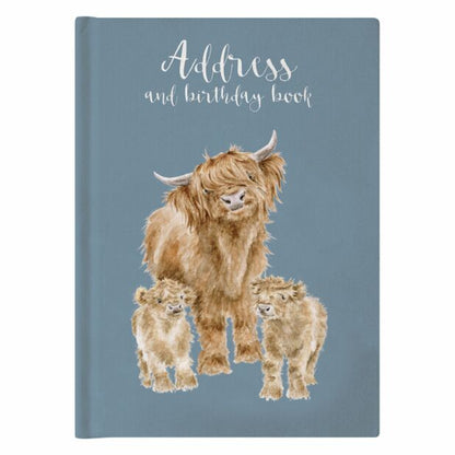 'The Highlander' Highland Cow Address Book
