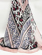 Pink Animal Print Scarf