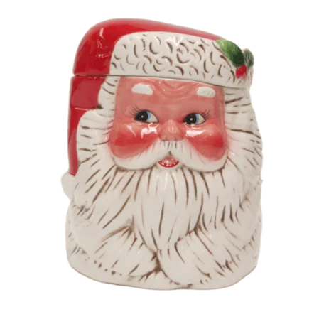 Santa Head Cookie Jar