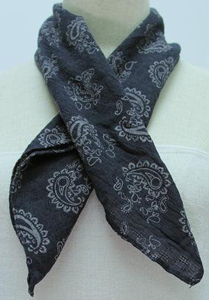 Black Paisley Scarf