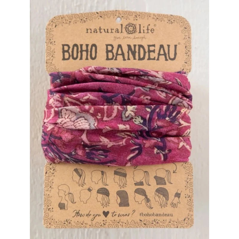 Boho Bandeau Mauve Tossed