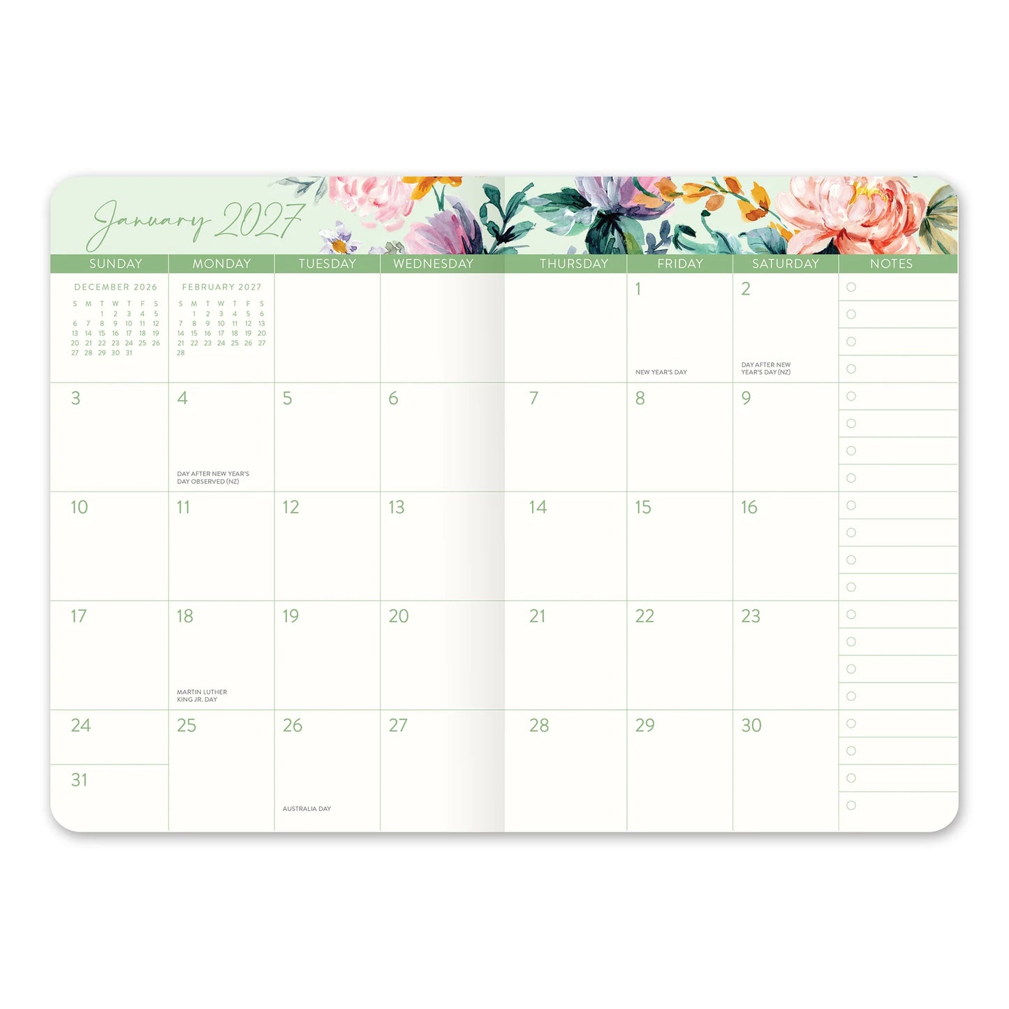 2027 Bella Flora Monthly Pocket Planner