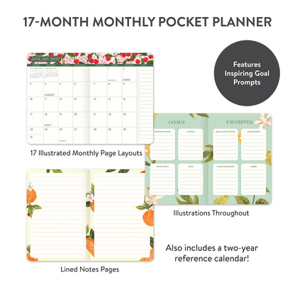 2027 Fruit & Flora Monthly Pocket Planner