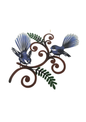 Double Fantail Metal Wall Hanging