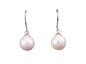 White Crushed Seashell Pearl Earrings