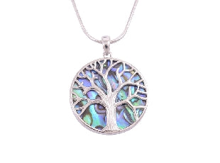 Paua Tree Of Life Pendant