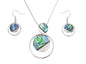Paua Pendant Set