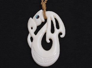 Manaia Bone Pendant With Cord