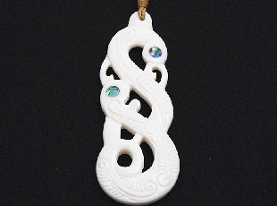 Manaia Bone Pendant With Cord