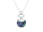 Paua Rhodium Necklace