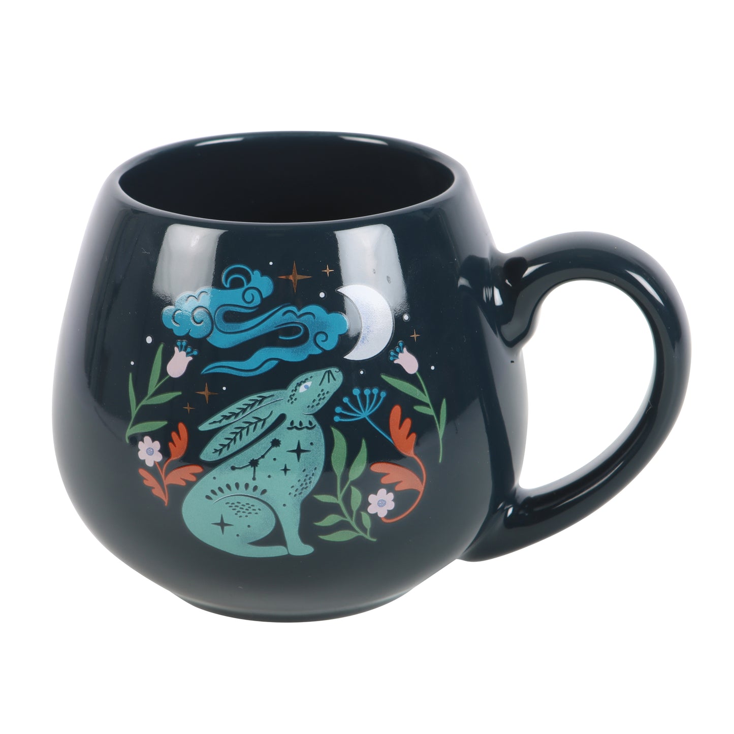 Midnight Hare Rounded Mug