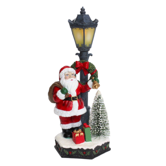 Santa with Street Light