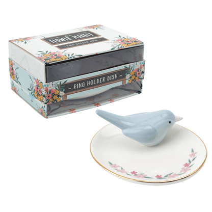 The Flower Market Bird Ring Holder Dish