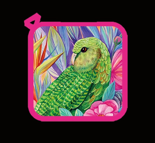 Pot Holder: Kakapo Birds