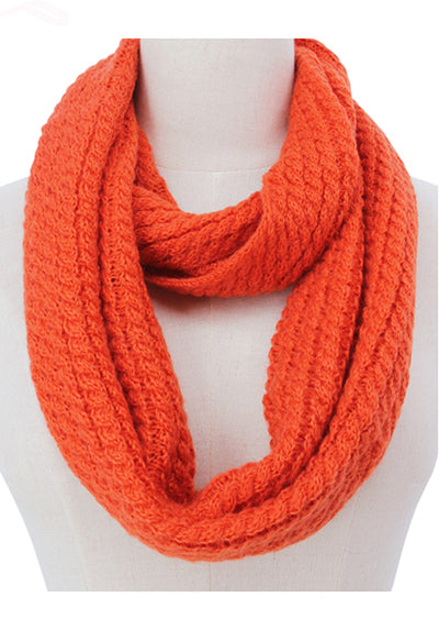 Orange Knitted Snood