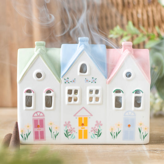 Pastel House Cone Burner & Tealight Holder