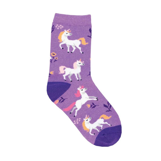 Unicorn Flowers Kid Socks