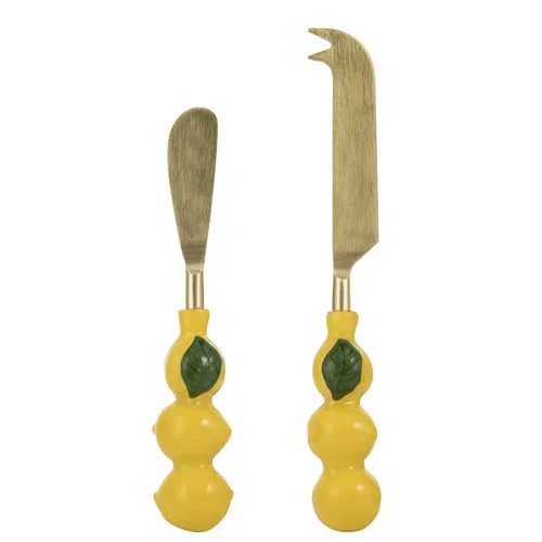 Capri Lemon Spreader + Cheese Knife