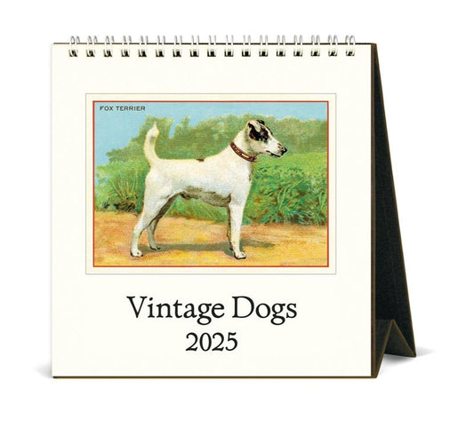 Cavallini & Co - Vintage Dogs- 2025 Desk Calendar