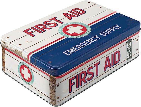 Storage Tin Flat First Aid