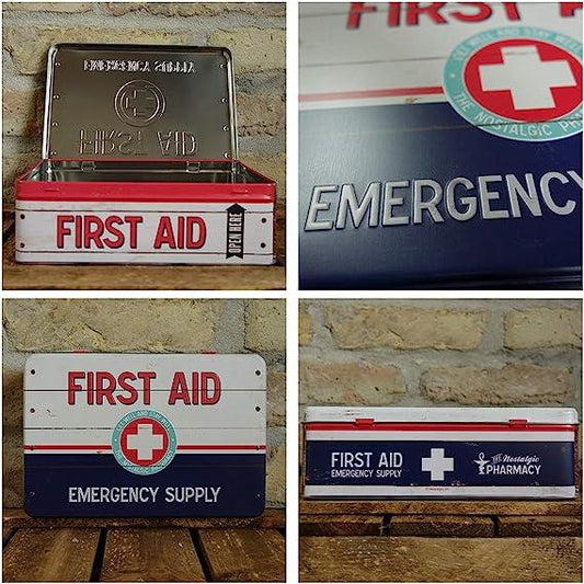 Storage Tin Flat First Aid