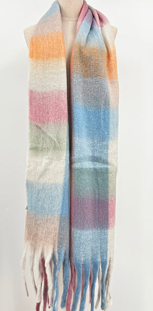 Pastel Plaid Scarf