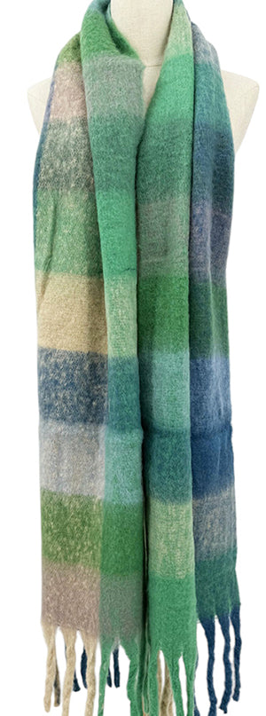 Green Plaid Scarf
