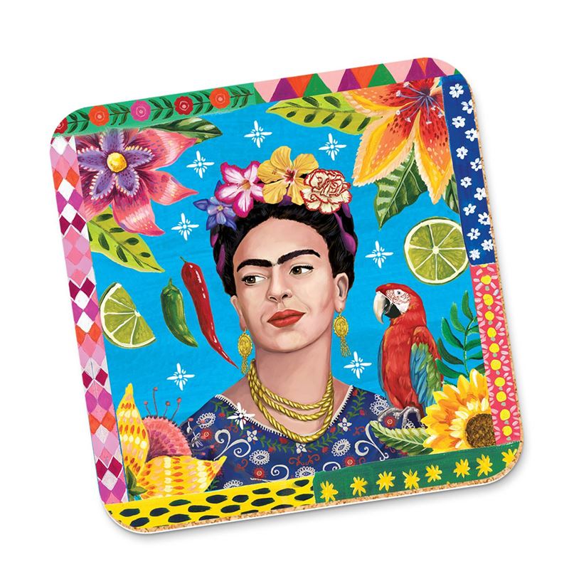 Coaster - Frida With Parrot