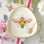 Floral Bug Bee Trinket Dish