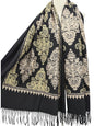 Black Embroidered Scarf
