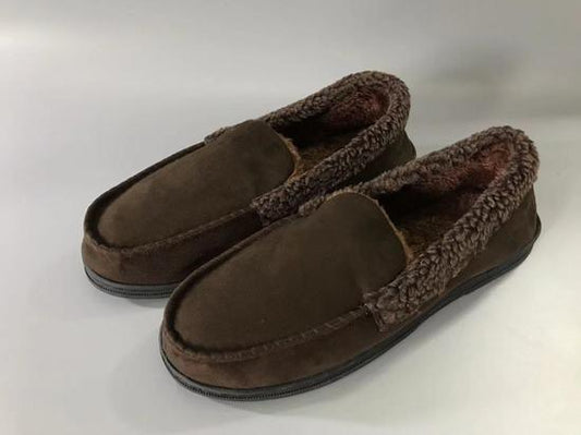 Mens Brown Slippers Medium (Size 9-10)