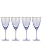 Giselle Blue 4pk Wine Glass