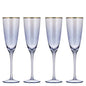 Giselle Blue 4pk Champagne Glass