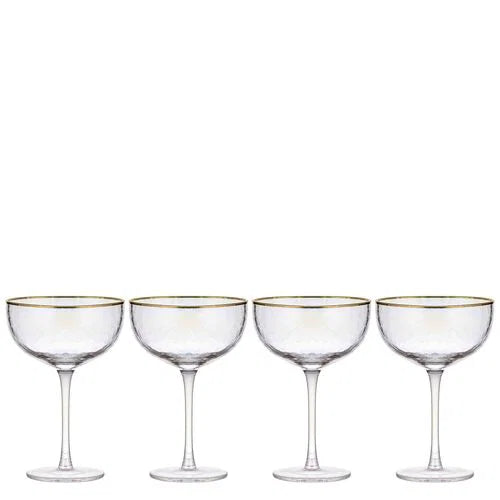Giselle Clear 4pk Coupe Glass