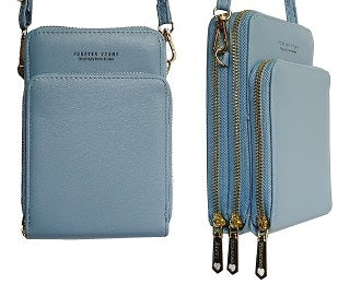 Baby Blue Elegant Crossbody Bag