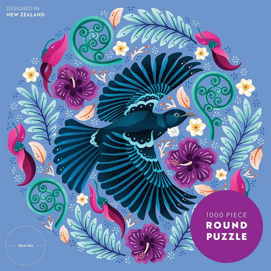 Catherine Marion - Tuneful Tui 1000 Piece - Round Puzzle