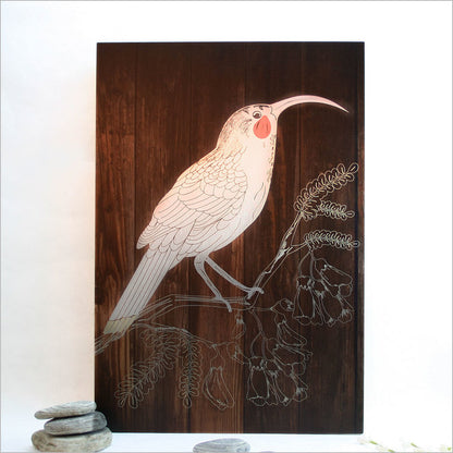 Dark Wood Huia Art