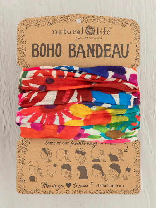 Boho Bandeau - Bright Floral Garden