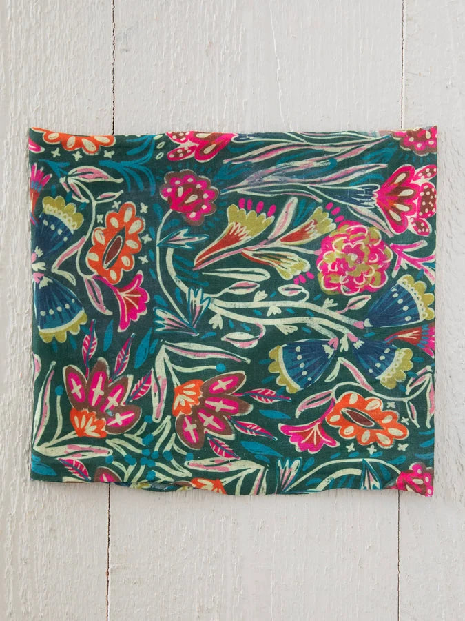 Half Boho Bandeau - Green Floral